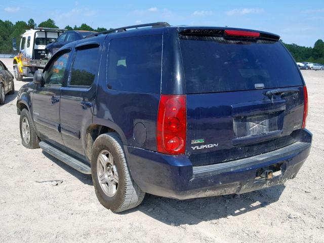 1GKFK13017R223695 - 2007 GMC YUKON BLUE photo 3