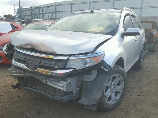 2FMDK3JC7BBB66969 - 2011 FORD EDGE SEL SILVER photo 2