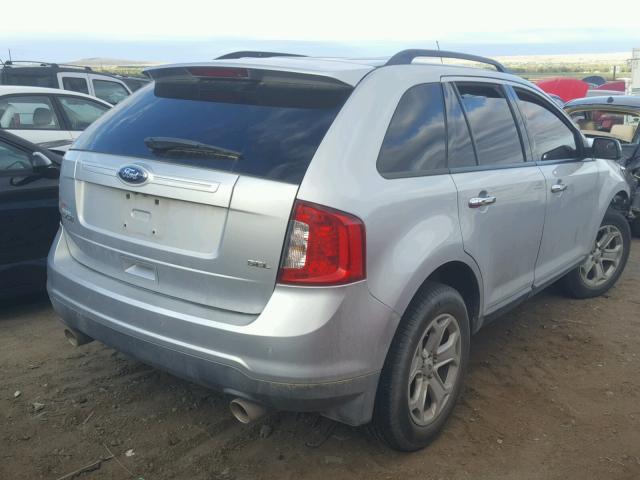 2FMDK3JC7BBB66969 - 2011 FORD EDGE SEL SILVER photo 4