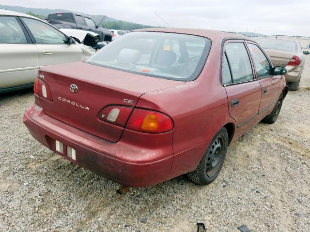 1NXBR12E6YZ316841 - 2000 TOYOTA COROLLA VE MAROON photo 4