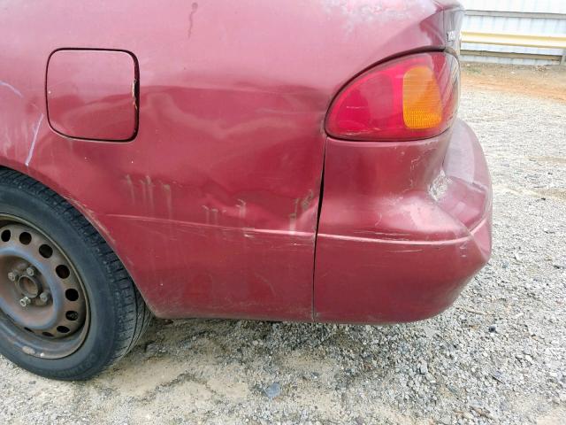 1NXBR12E6YZ316841 - 2000 TOYOTA COROLLA VE MAROON photo 9