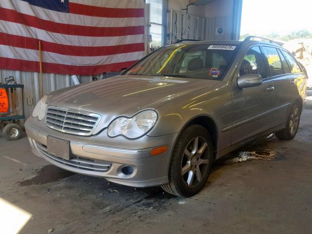 WDBRH81J15F650920 - 2005 MERCEDES-BENZ C 240 SPOR GRAY photo 2