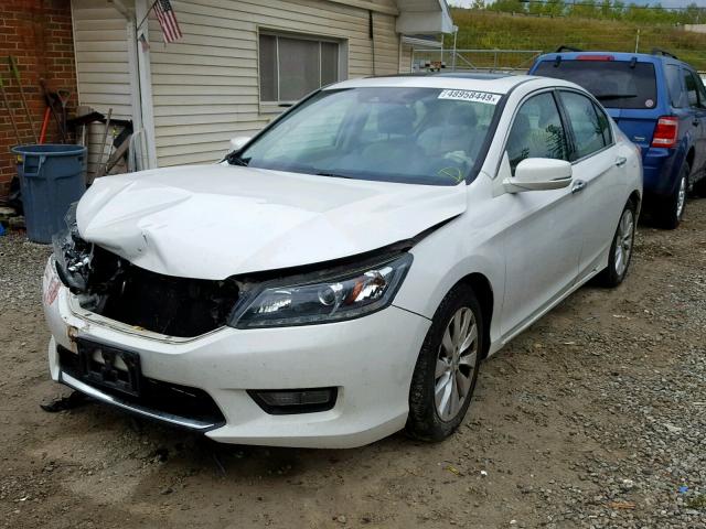 1HGCR3F82FA023558 - 2015 HONDA ACCORD EXL WHITE photo 2