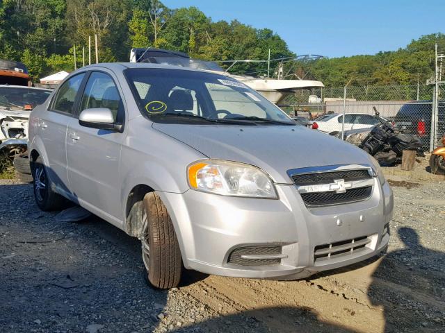 KL1TD5DE8AB091262 - 2010 CHEVROLET AVEO LS SILVER photo 1