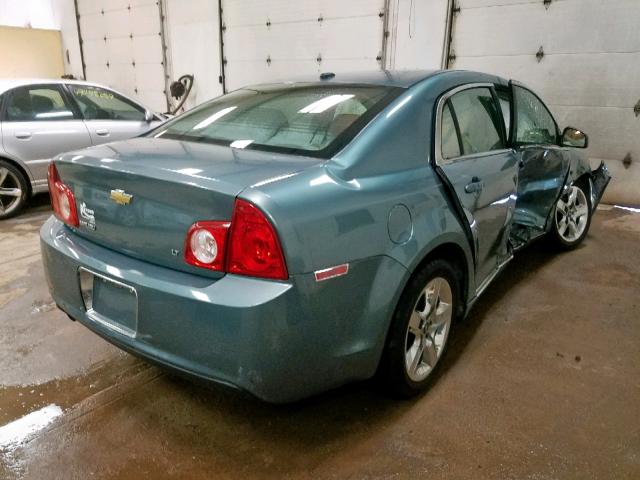 1G1ZH57B294145303 - 2009 CHEVROLET MALIBU 1LT GREEN photo 4