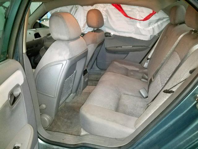 1G1ZH57B294145303 - 2009 CHEVROLET MALIBU 1LT GREEN photo 6