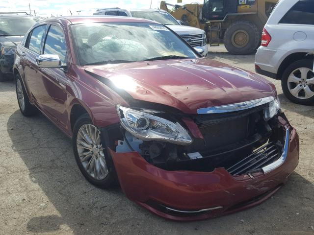 1C3BC2FB8BN551372 - 2011 CHRYSLER 200 LIMITE RED photo 1