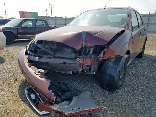 1FAFP34N46W102720 - 2006 FORD FOCUS ZX4 BURGUNDY photo 2