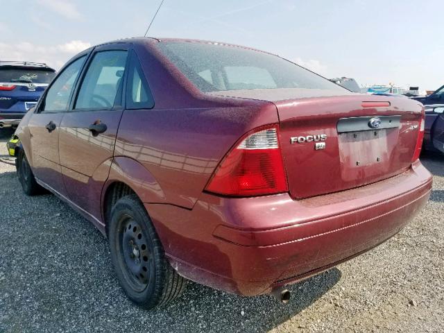 1FAFP34N46W102720 - 2006 FORD FOCUS ZX4 BURGUNDY photo 3