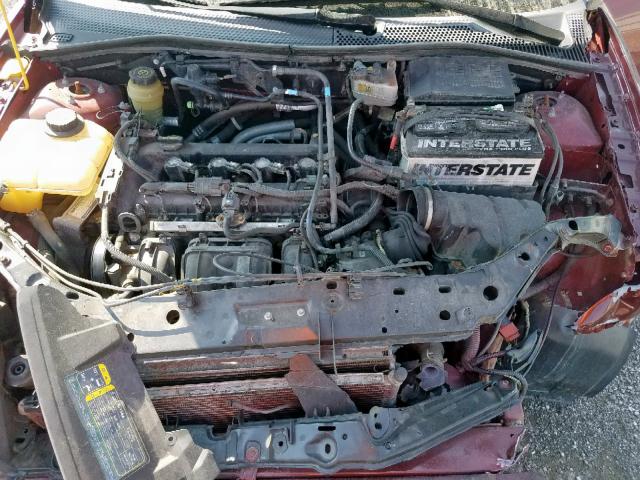 1FAFP34N46W102720 - 2006 FORD FOCUS ZX4 BURGUNDY photo 7