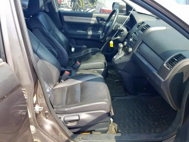 5J6RE4H77AL059980 - 2010 HONDA CR-V EXL GRAY photo 5