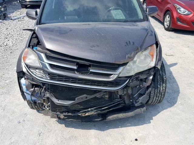 5J6RE4H77AL059980 - 2010 HONDA CR-V EXL GRAY photo 7