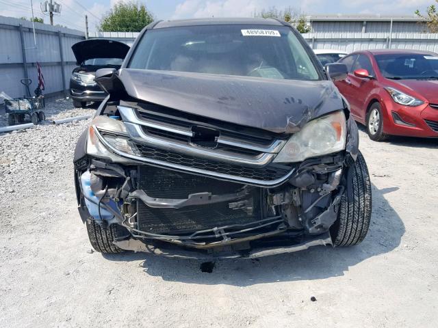 5J6RE4H77AL059980 - 2010 HONDA CR-V EXL GRAY photo 9