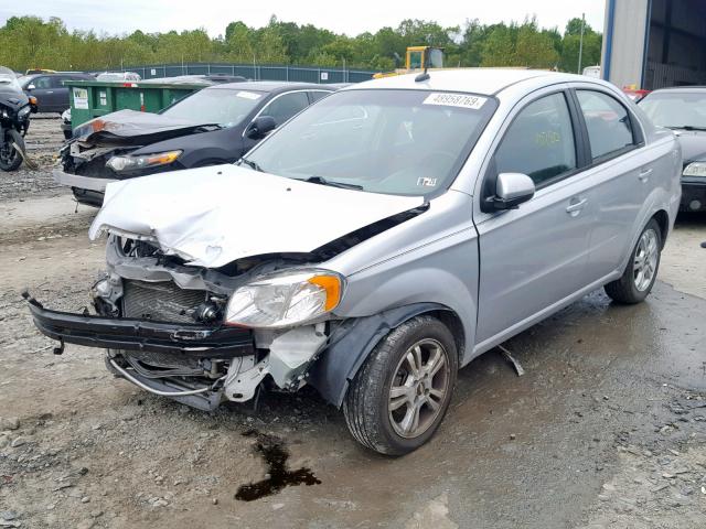 KL1TD5DE7BB143658 - 2011 CHEVROLET AVEO LS SILVER photo 2