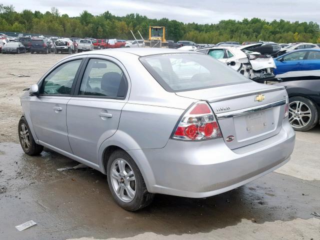 KL1TD5DE7BB143658 - 2011 CHEVROLET AVEO LS SILVER photo 3