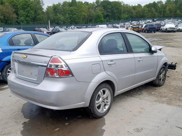 KL1TD5DE7BB143658 - 2011 CHEVROLET AVEO LS SILVER photo 4