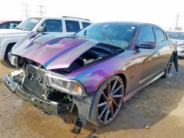 2C3CDXEJ9CH255844 - 2012 DODGE CHARGER SR PURPLE photo 2