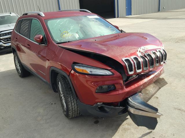 1C4PJMCS5FW588807 - 2015 JEEP CHEROKEE L BURGUNDY photo 1