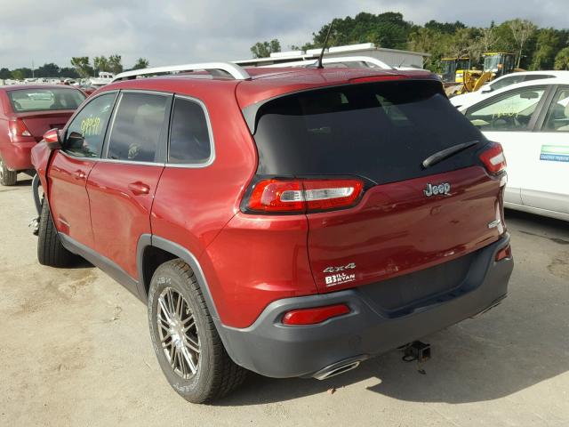 1C4PJMCS5FW588807 - 2015 JEEP CHEROKEE L BURGUNDY photo 3