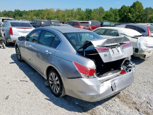 1HGCP2F80CA127963 - 2012 HONDA ACCORD EXL SILVER photo 3