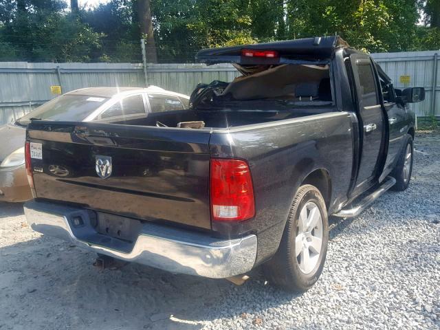 1D3HB18T79S758850 - 2009 DODGE RAM 1500 BLACK photo 4