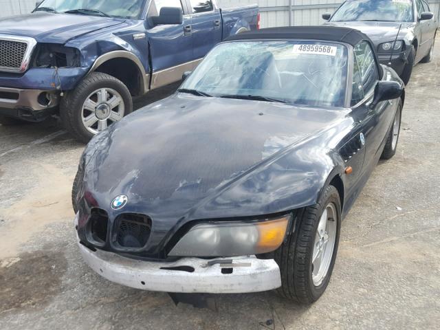 4USCH7327TLB67533 - 1996 BMW Z3 1.9 BLACK photo 2