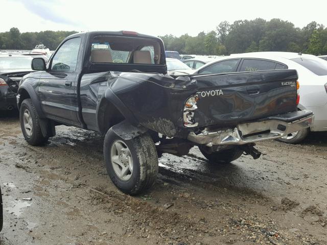 5TEPM62N21Z722974 - 2001 TOYOTA TACOMA BLACK photo 3