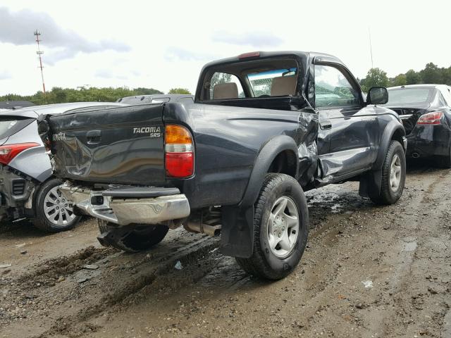 5TEPM62N21Z722974 - 2001 TOYOTA TACOMA BLACK photo 4