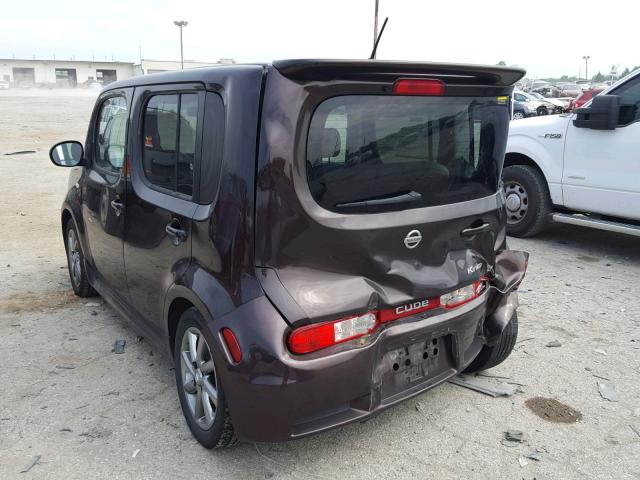 JN8AZ28R59T112477 - 2009 NISSAN CUBE BASE PURPLE photo 3