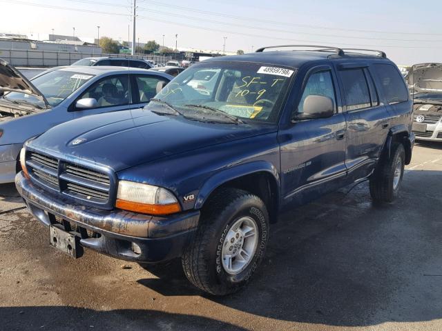 1B4HS28Z7XF576426 - 1999 DODGE DURANGO BLUE photo 2