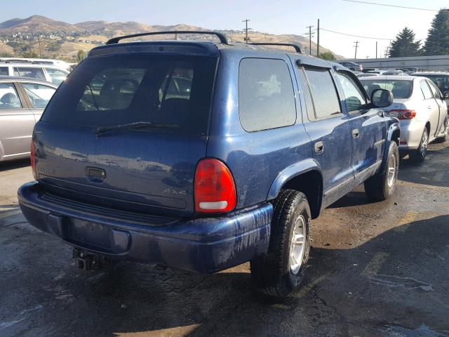 1B4HS28Z7XF576426 - 1999 DODGE DURANGO BLUE photo 4