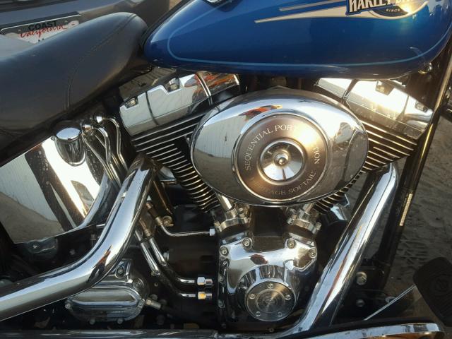 1HD1BWB346Y063443 - 2006 HARLEY-DAVIDSON FLSTCI BLUE photo 7