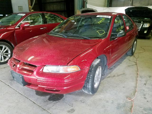 1B3EJ46X6YN307736 - 2000 DODGE STRATUS SE RED photo 2