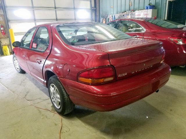 1B3EJ46X6YN307736 - 2000 DODGE STRATUS SE RED photo 3