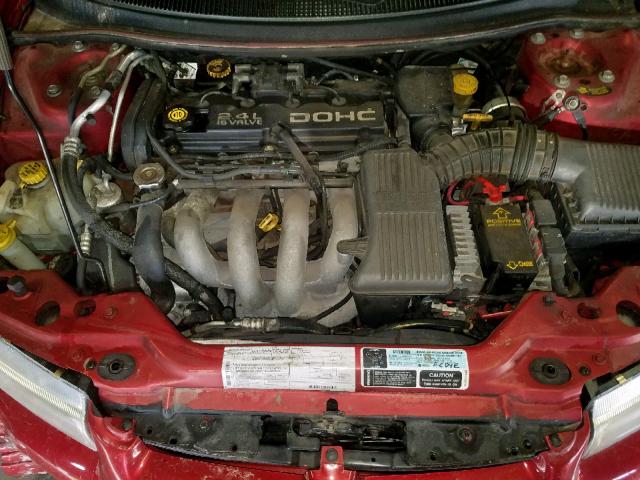 1B3EJ46X6YN307736 - 2000 DODGE STRATUS SE RED photo 7