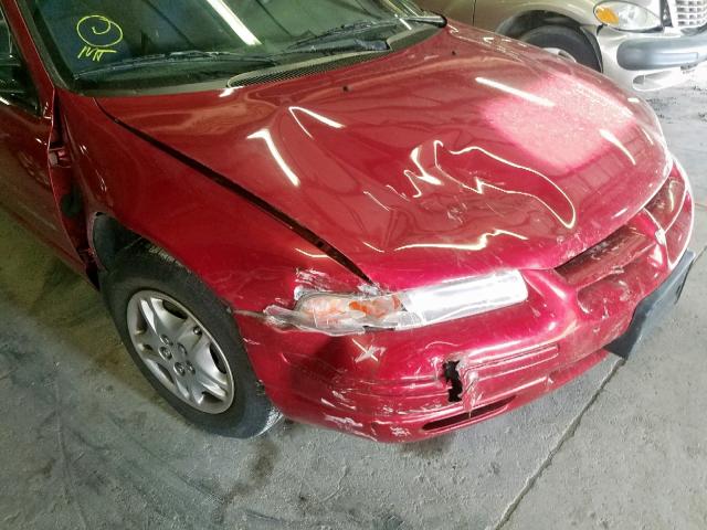 1B3EJ46X6YN307736 - 2000 DODGE STRATUS SE RED photo 9