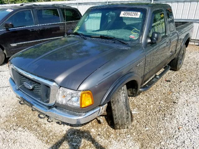 1FTYR15EX4PA27044 - 2004 FORD RANGER SUP GRAY photo 2