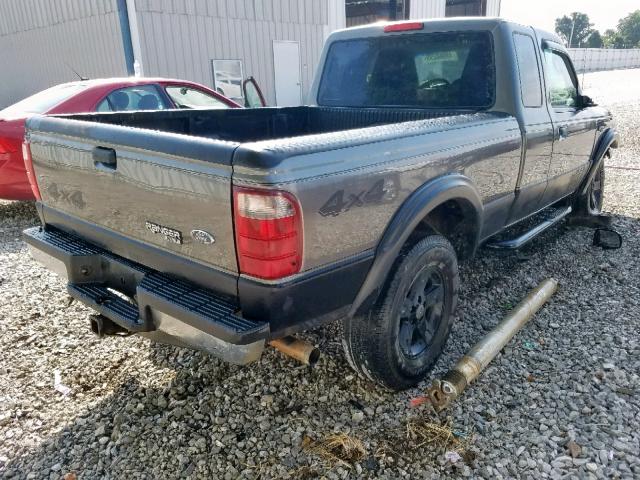 1FTYR15EX4PA27044 - 2004 FORD RANGER SUP GRAY photo 4