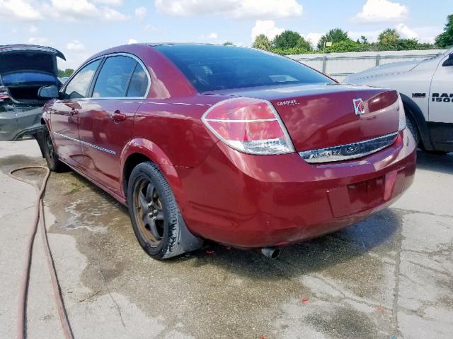 1G8ZS57B18F261873 - 2008 SATURN AURA XE MAROON photo 3