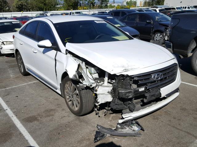 5NPE34AF2GH280072 - 2016 HYUNDAI SONATA SPO WHITE photo 1