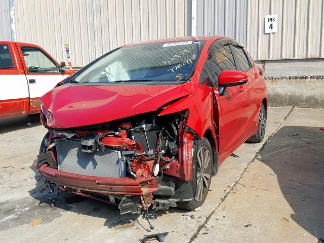 3HGGK5H87FM778299 - 2015 HONDA FIT EX RED photo 2