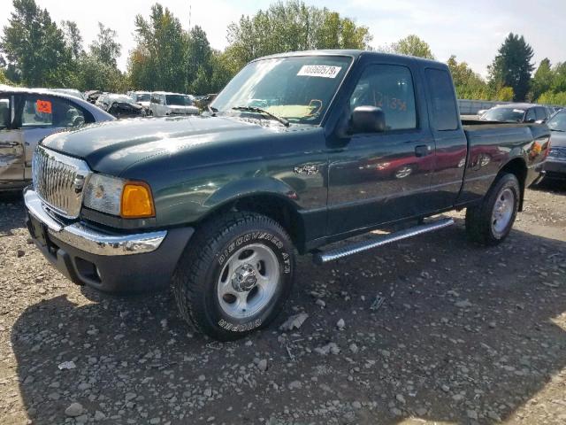 1FTZR45E94PB03648 - 2004 FORD RANGER SUP GREEN photo 2