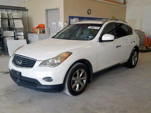 JNKAJ09EX8M305539 - 2008 INFINITI EX35 BASE WHITE photo 2