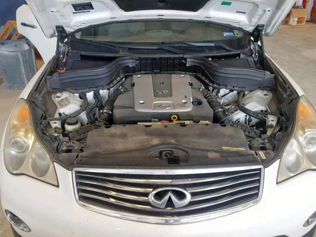 JNKAJ09EX8M305539 - 2008 INFINITI EX35 BASE WHITE photo 7