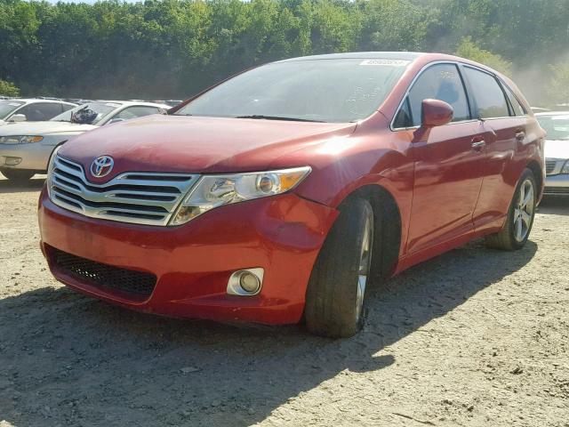 4T3BK3BB5AU034855 - 2010 TOYOTA VENZA RED photo 2