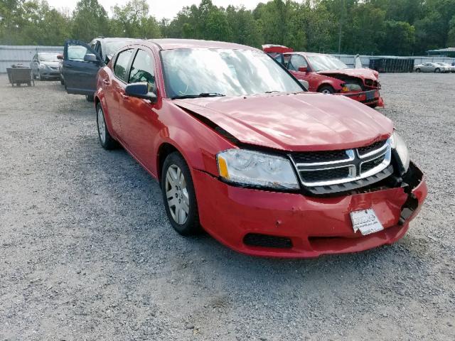 1B3BD4FB5BN518819 - 2011 DODGE AVENGER EX RED photo 1