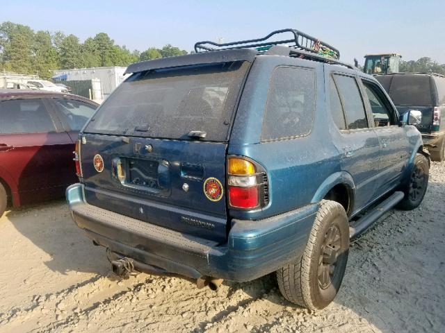 4S6CK58W7Y4402361 - 2000 HONDA PASSPORT E BLUE photo 4