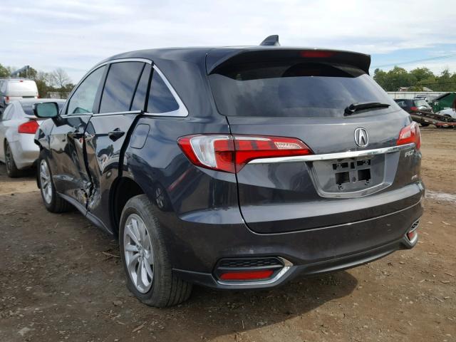 5J8TB4H56GL028345 - 2016 ACURA RDX TECHNO GRAY photo 3