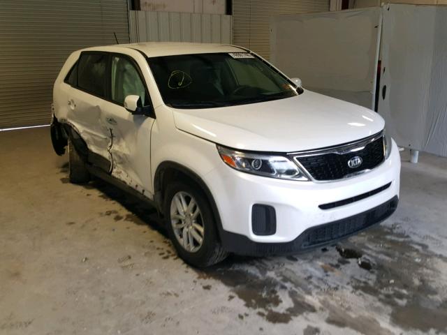 5XYKT3A63EG523230 - 2014 KIA SORENTO LX WHITE photo 1