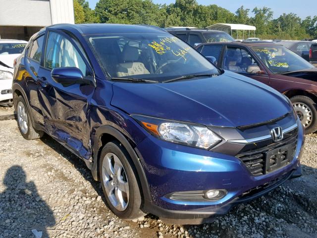 3CZRU5H71GM706065 - 2016 HONDA HR-V EXL BLUE photo 1